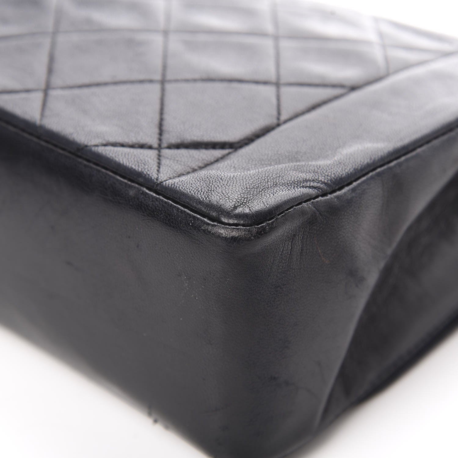Chanel Lambskin Quilted Medium Single Flap Black 12 of 19