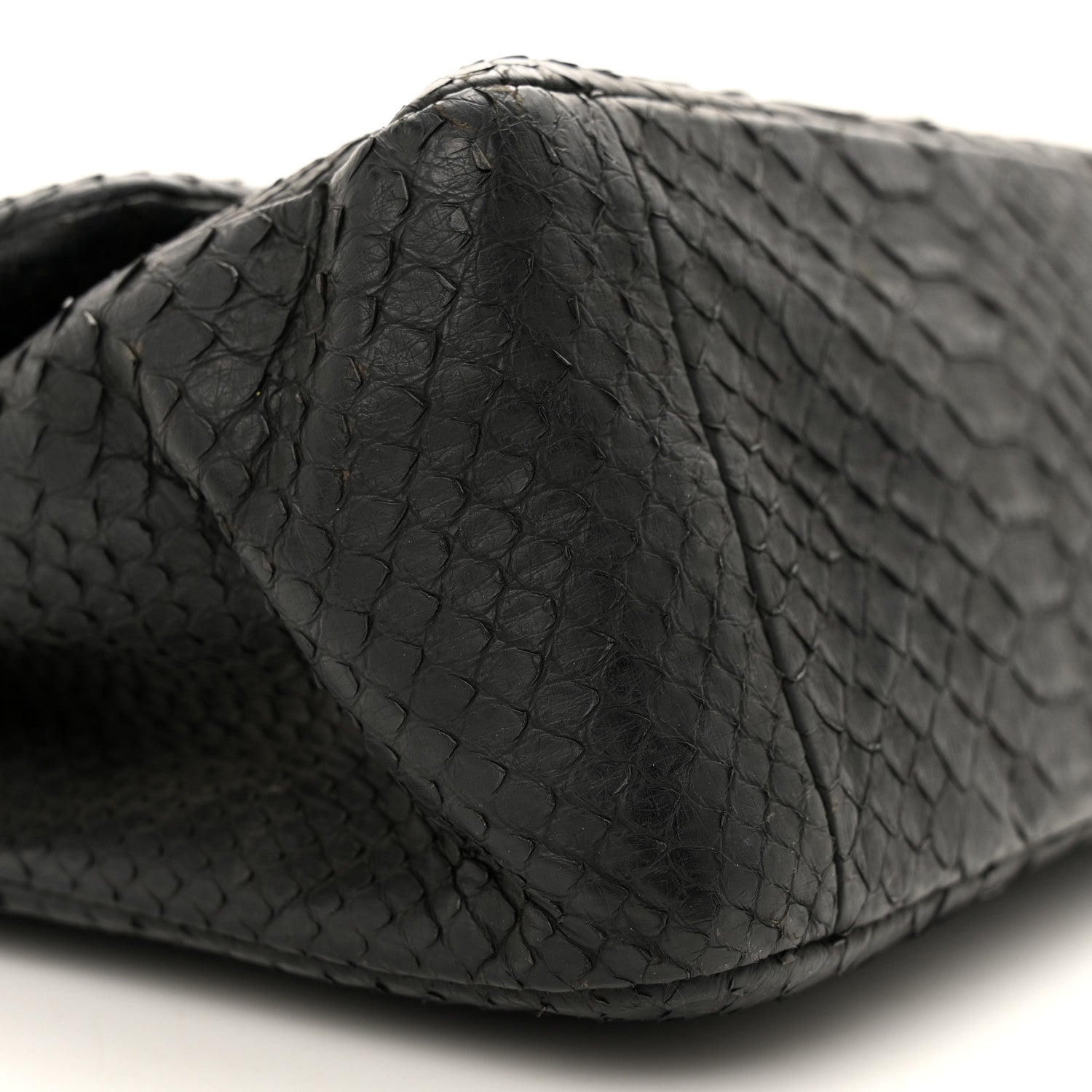 Chanel Snakeskin Jumbo Double Flap So Black 8 of 22