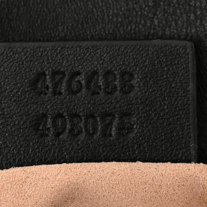 Gucci Calfskin Matelasse Super Mini GG Marmont Shoulder Bag Black 7 of 11