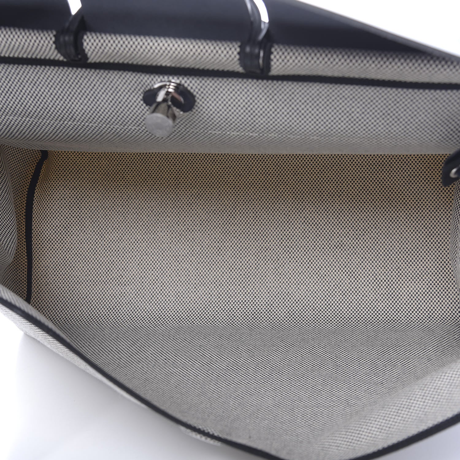 Hermes Criss Viking Vache Hunter Herbag Cabin Zip Retourne 50 Ecru Bleu Marine 5 of 10