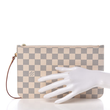 Louis Vuitton Damier Azur Neverfull MM GM Pochette 2 of 8