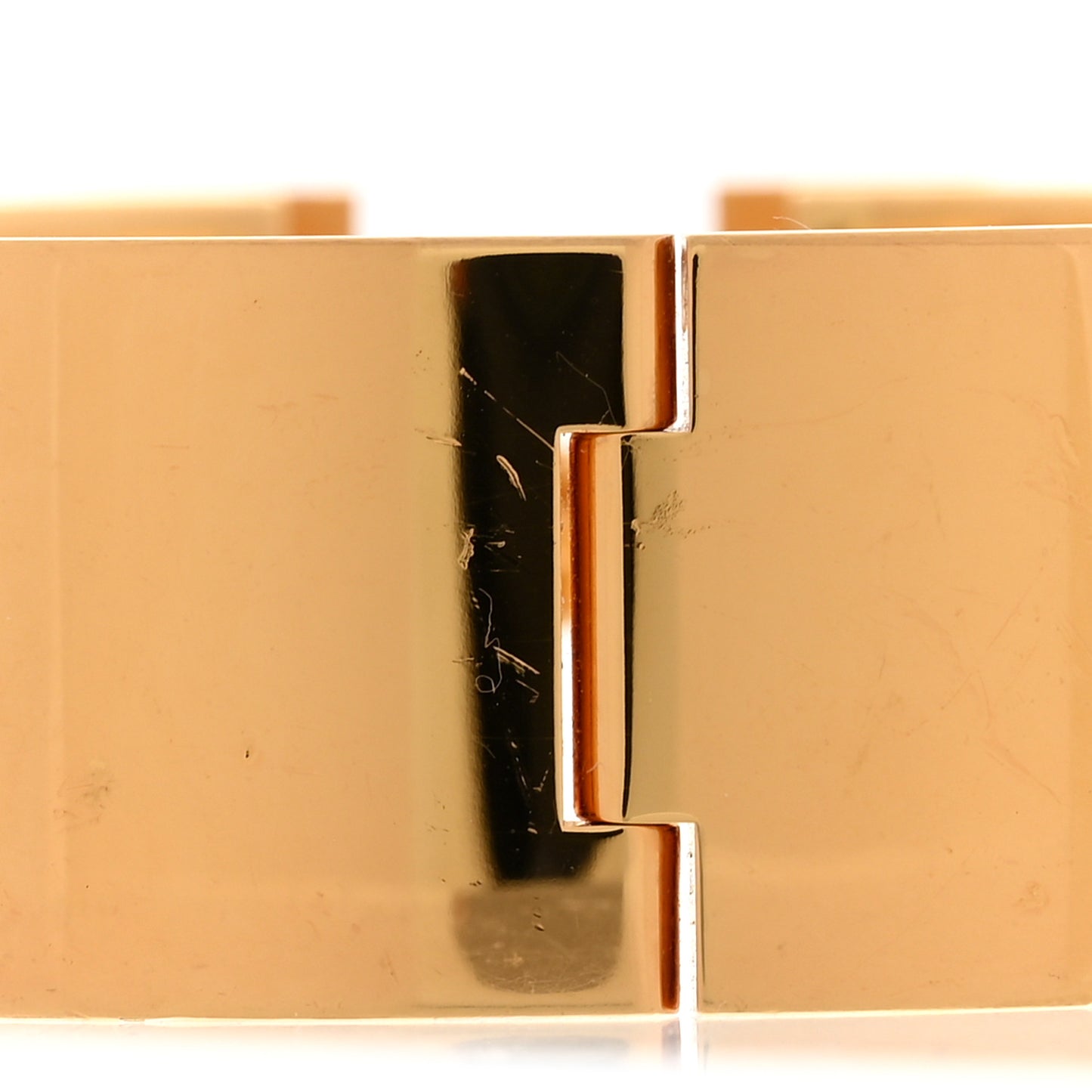 Enamel Printed Wide Le Chat Carre Clic Clac H Bracelet PM Lumière