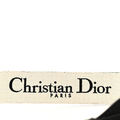 Christian Dior Canvas Houndstooth Embroidered 30 Montaigne Shoulder Strap Black White 3 of 3