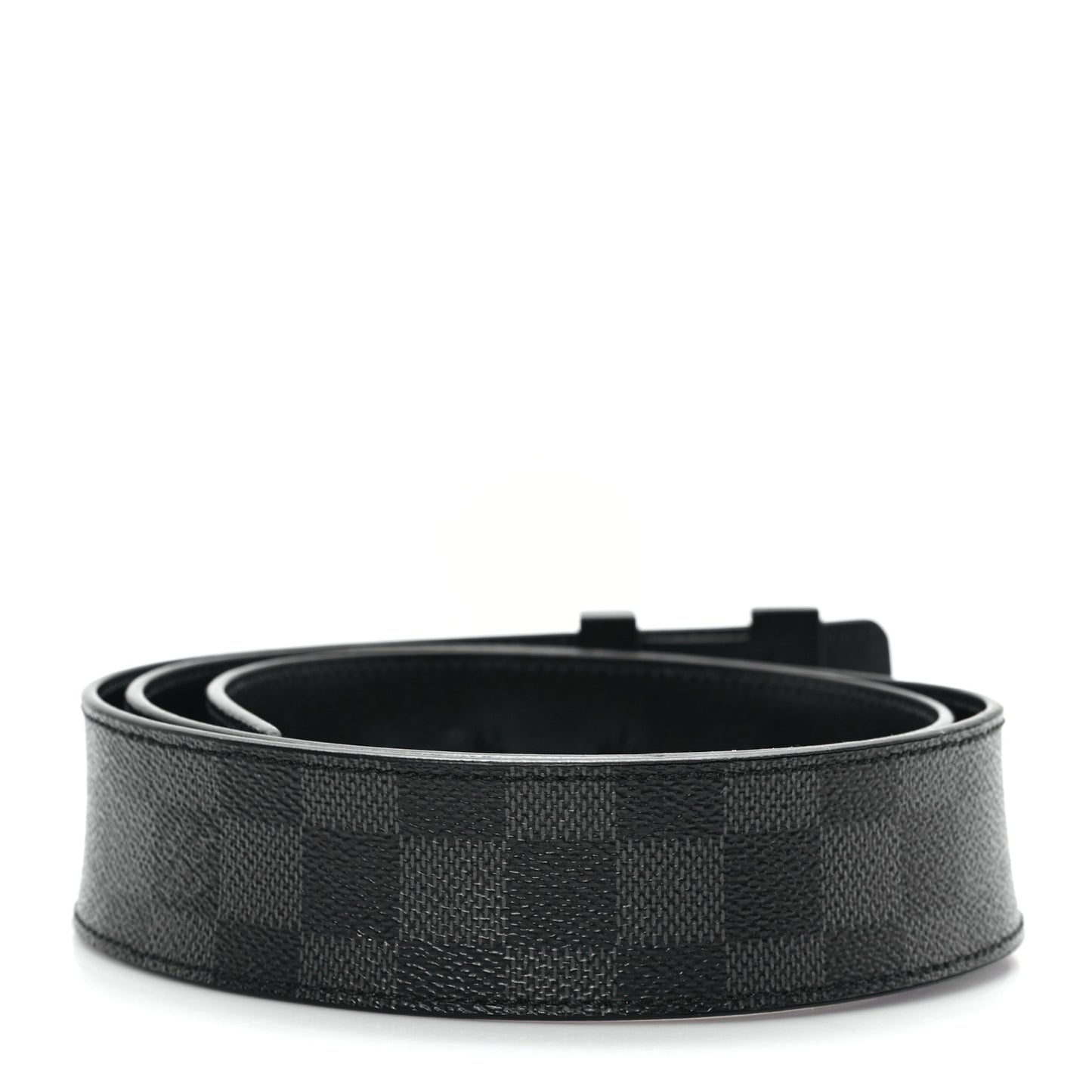 Calfskin Damier Graphite 40mm LV Initiales Reversible Belt 100 40