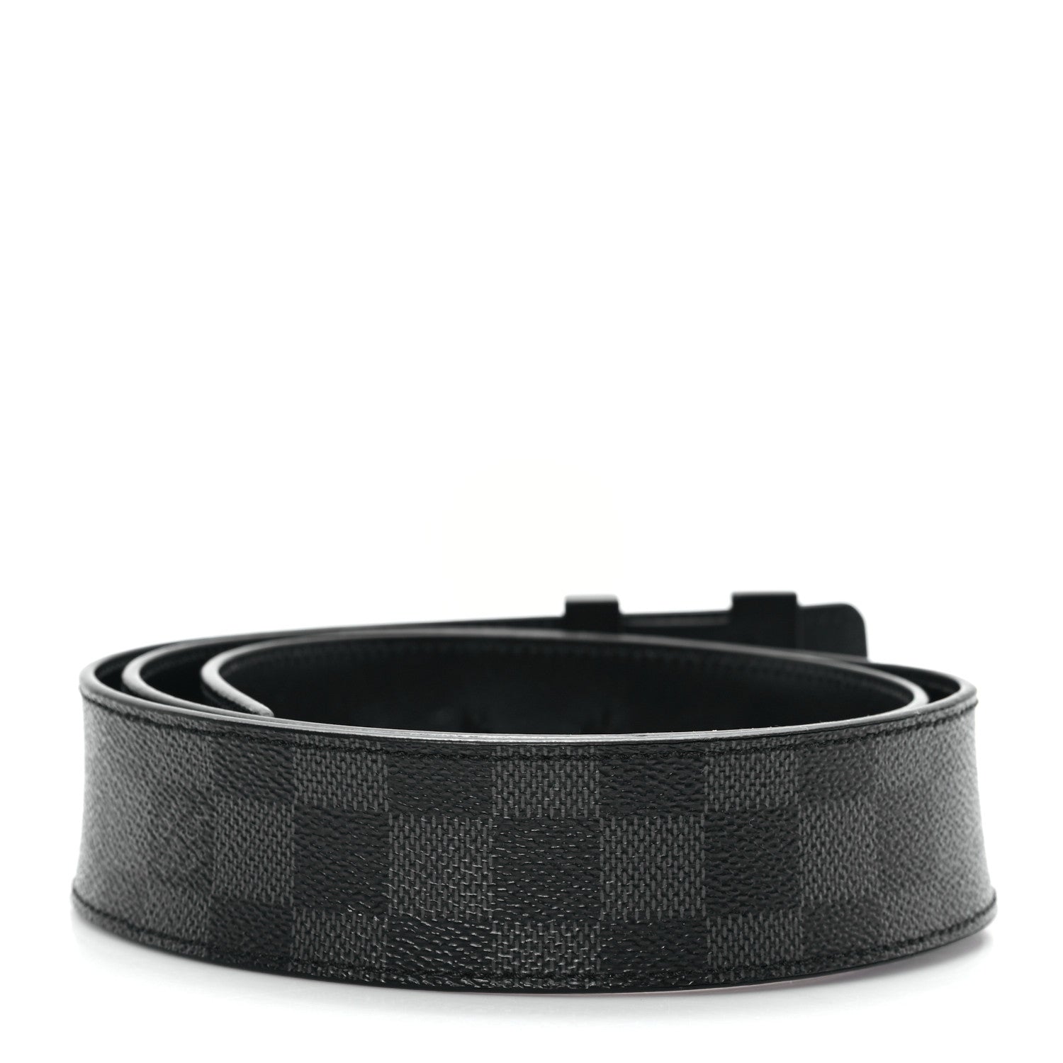 Louis Vuitton Calfskin Damier Graphite 40mm LV Initiales Reversible Belt 100 40 2 of 6