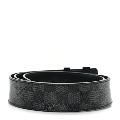 Louis Vuitton Calfskin Damier Graphite 40mm LV Initiales Reversible Belt 100 40 2 of 6