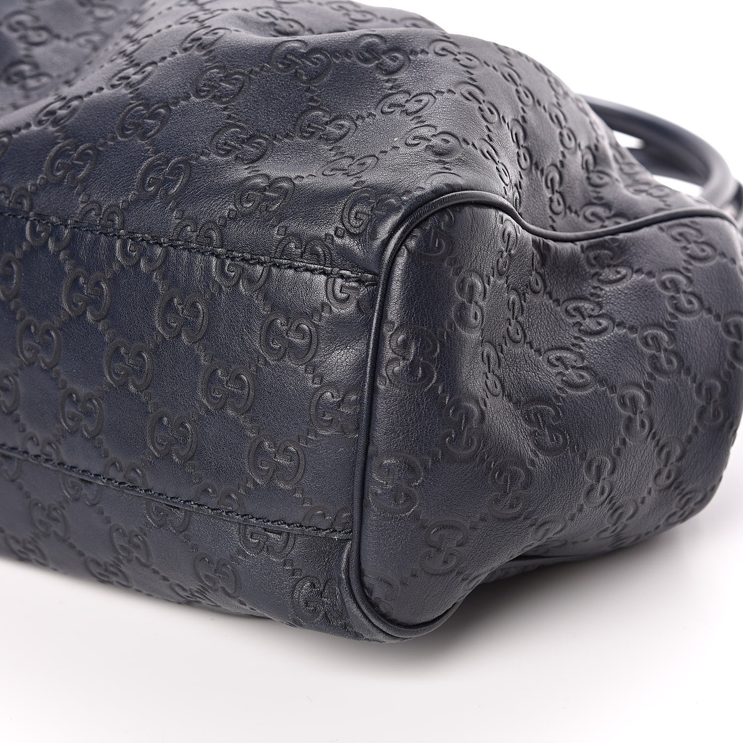 Gucci Guccissima Medium Sukey Tote Blue 9 of 11