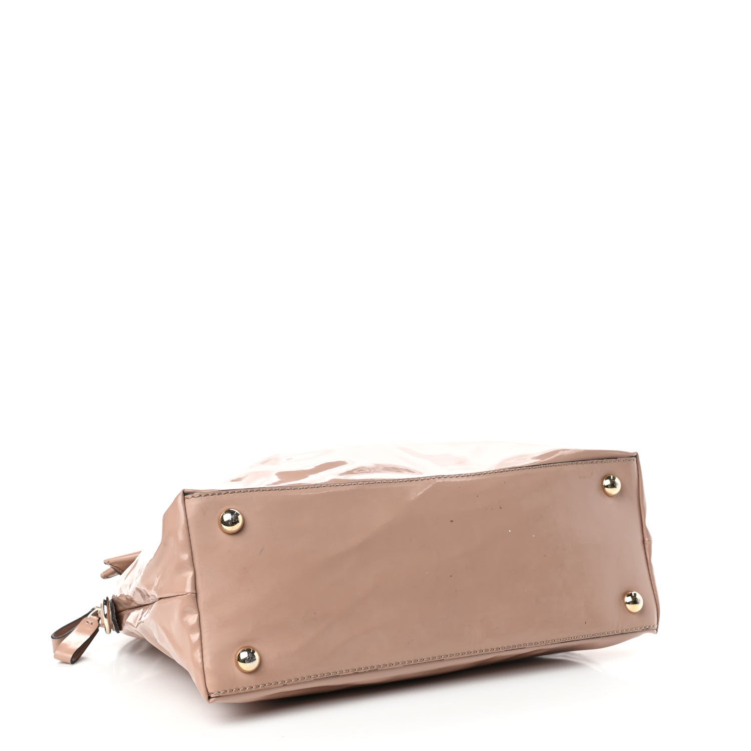 Valentino Garavani Patent Lacca Bow Dome Tote Blush 4 of 13