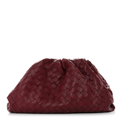 Bottega Veneta Nappa Maxi Intrecciato The Pouch Oversized Clutch Bordeaux 1 of 7
