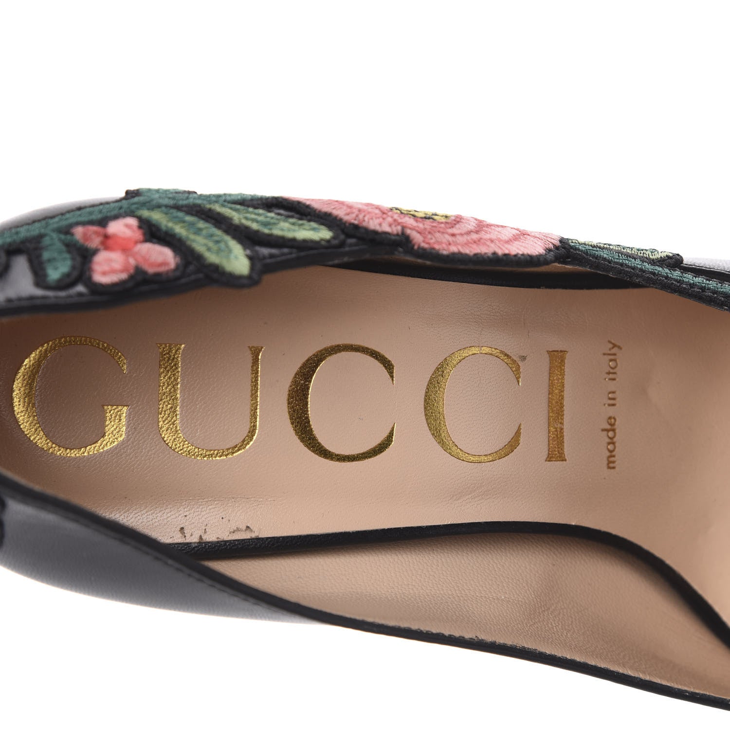 Gucci Calfskin Ophelia High Heel Pumps 39 Black 7 of 10