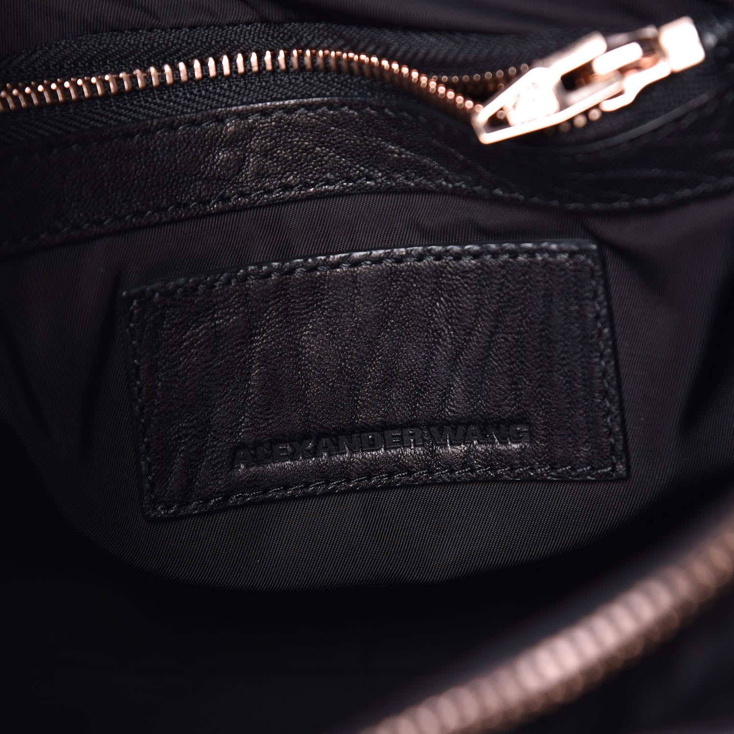 Alexander Wang Pebbled Lambskin Mini Rockie Black Rose Gold Hardware 9 of 12