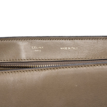 Celine Calfskin Suede Whipsnake Medium Trapeze Black Dune 7 of 25