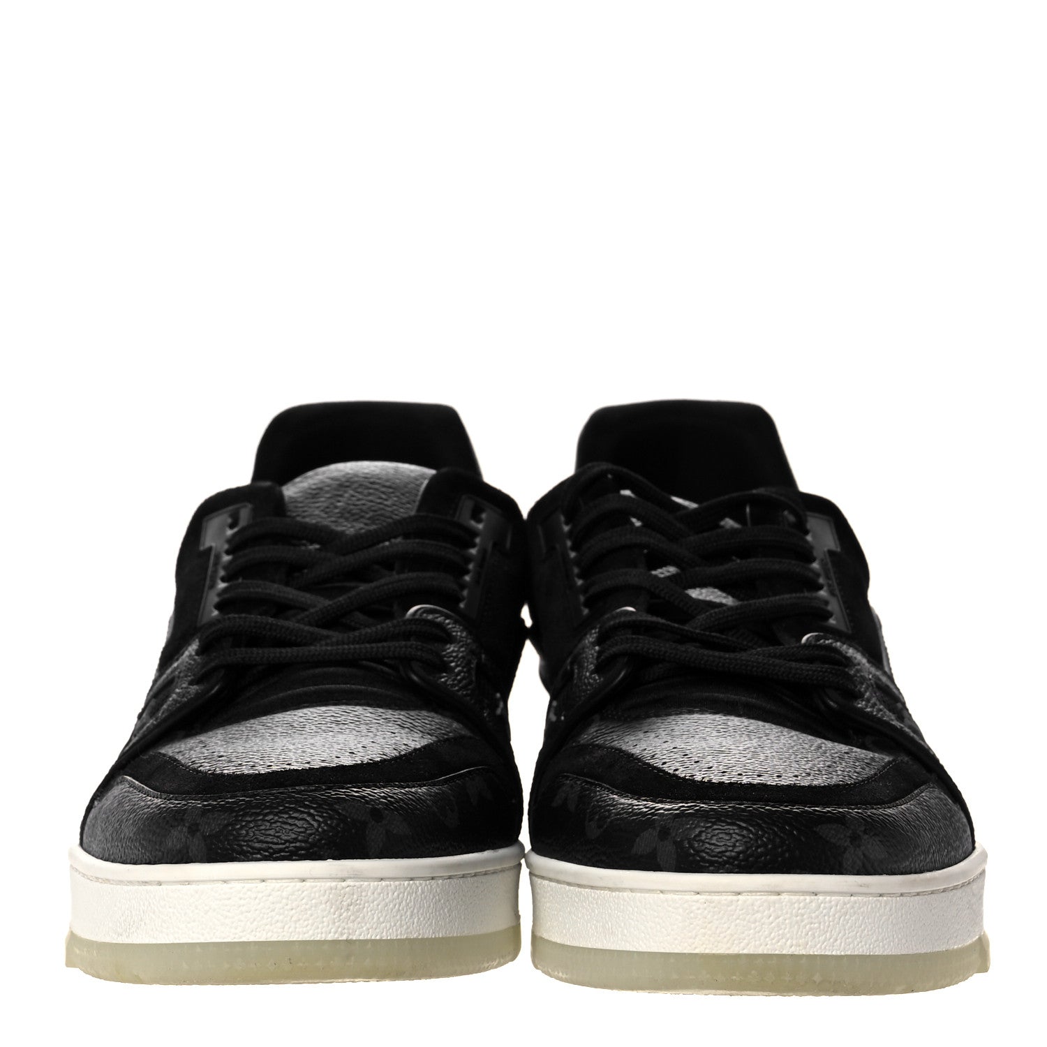 Louis Vuitton Monogram Eclipse LV Trainer Sneaker 8.5 Black 2 of 6