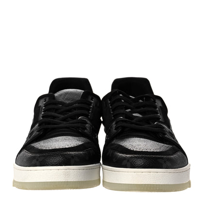 Louis Vuitton Monogram Eclipse LV Trainer Sneaker 8.5 Black 2 of 6