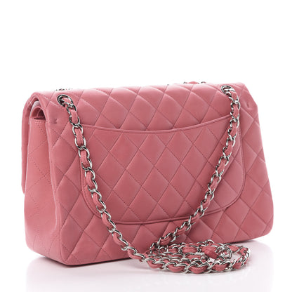 Chanel Lambskin Quilted Jumbo Double Flap Pink 4 of 16