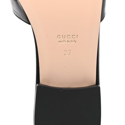 Gucci Malaga Kid GG Marmont Flat Slide Sandals 37 Black 6 of 12