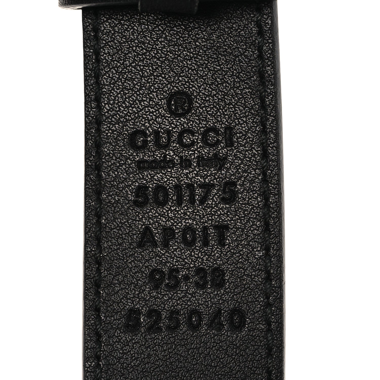 Gucci Calfskin Crystal Double G 30mm Belt 95 38 Black 3 of 4