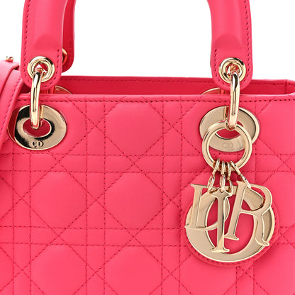 Christian Dior Lambskin Cannage Small My ABCDior Lady Dior Fraise 8 of 10