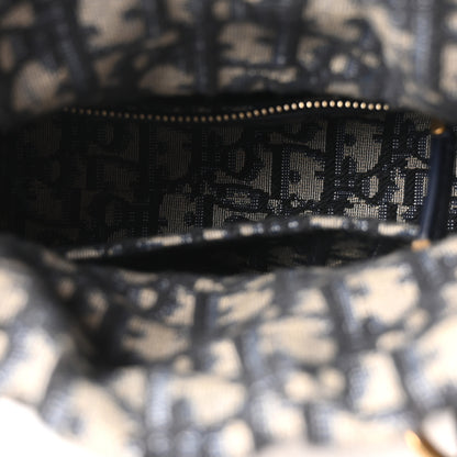 Christian Dior Wicker Oblique Mini Lady Dior Bag Blue 5 of 11
