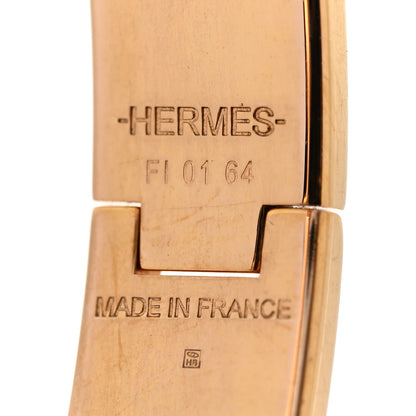 Hermes Enamel Narrow Clic Clac H Bracelet GM White 4 of 5