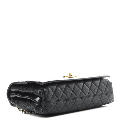 Chanel Calfskin Quilted Jumbo Soft Elegance Flap Black 4 of 16