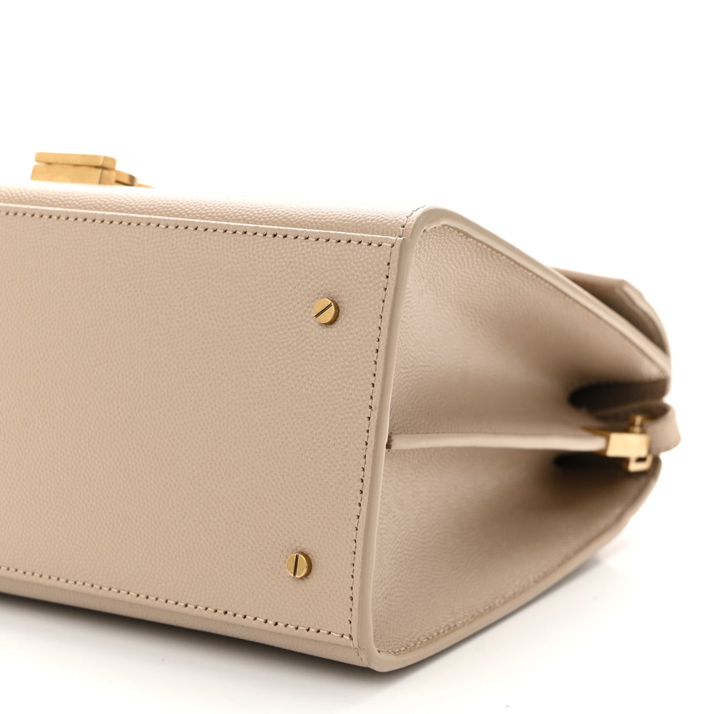 Grain de Poudre Medium Classic Monogram Cassandra Top Handle Dark Beige