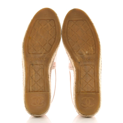 Chanel Mesh Grosgrain CC Espadrilles 36 Pink 5 of 18