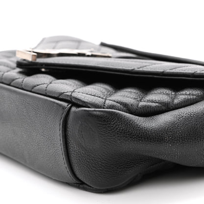Saint Laurent Sheepskin Tri-Quilt Monogram Medium College Bag Black 9 of 11