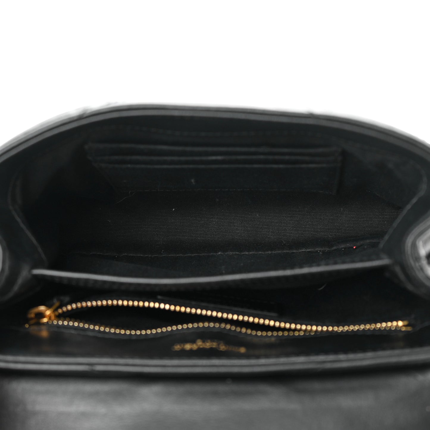 Calfskin Y Quilted Monogram Toy Loulou Crossbody Bag Black