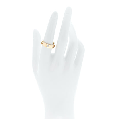 Cartier 18K Yellow Gold 3 Diamond 5.5mm LOVE Ring 55 7.25 2 of 4