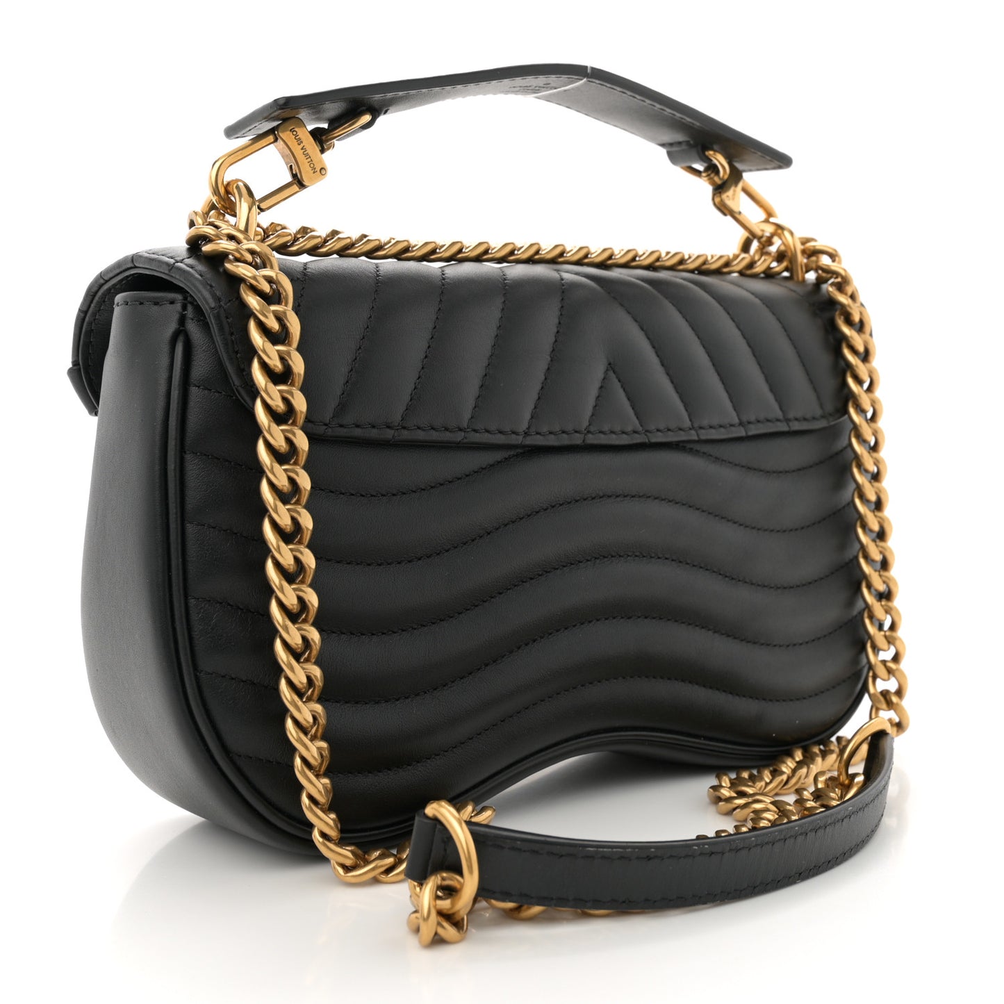 Calfskin New Wave Chain PM Black
