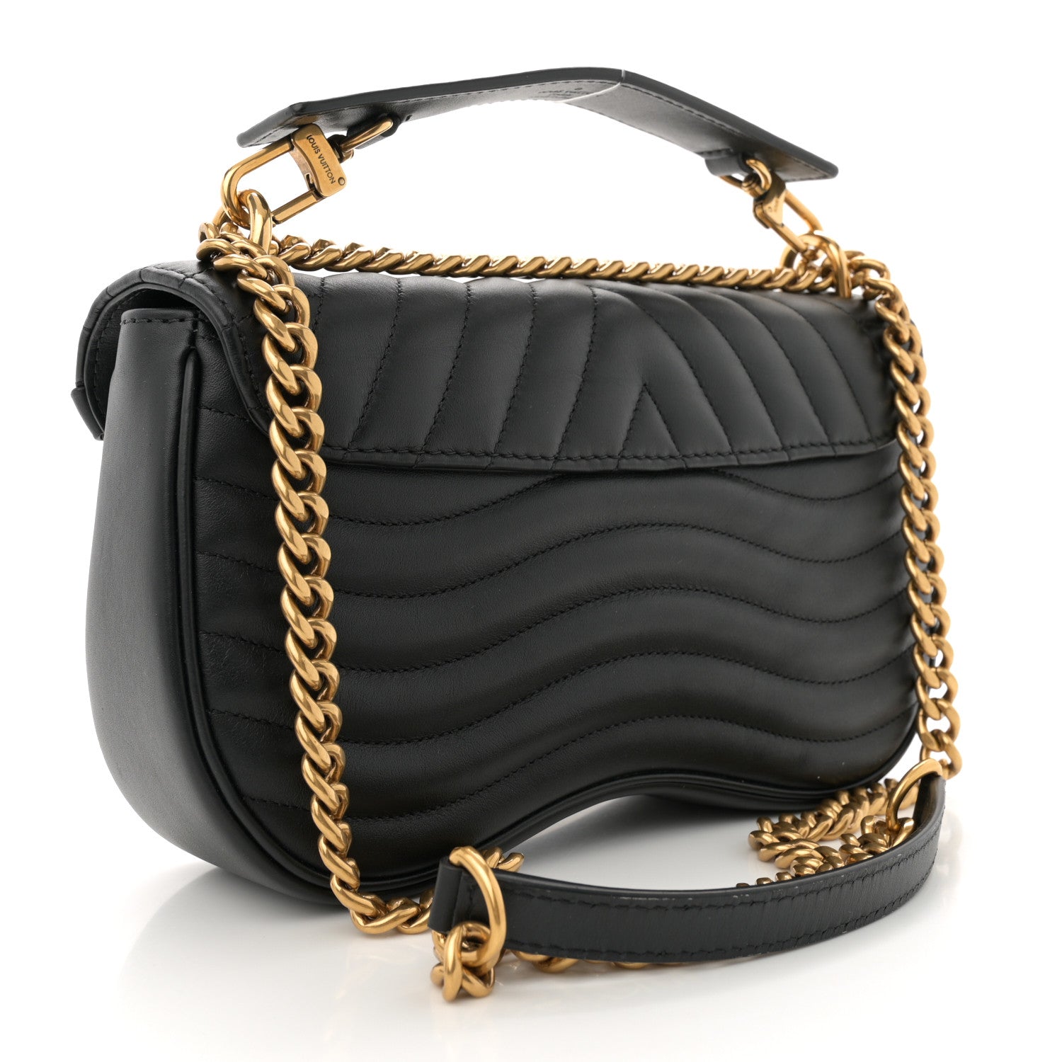 Louis Vuitton Calfskin New Wave Chain PM Black 3 of 9
