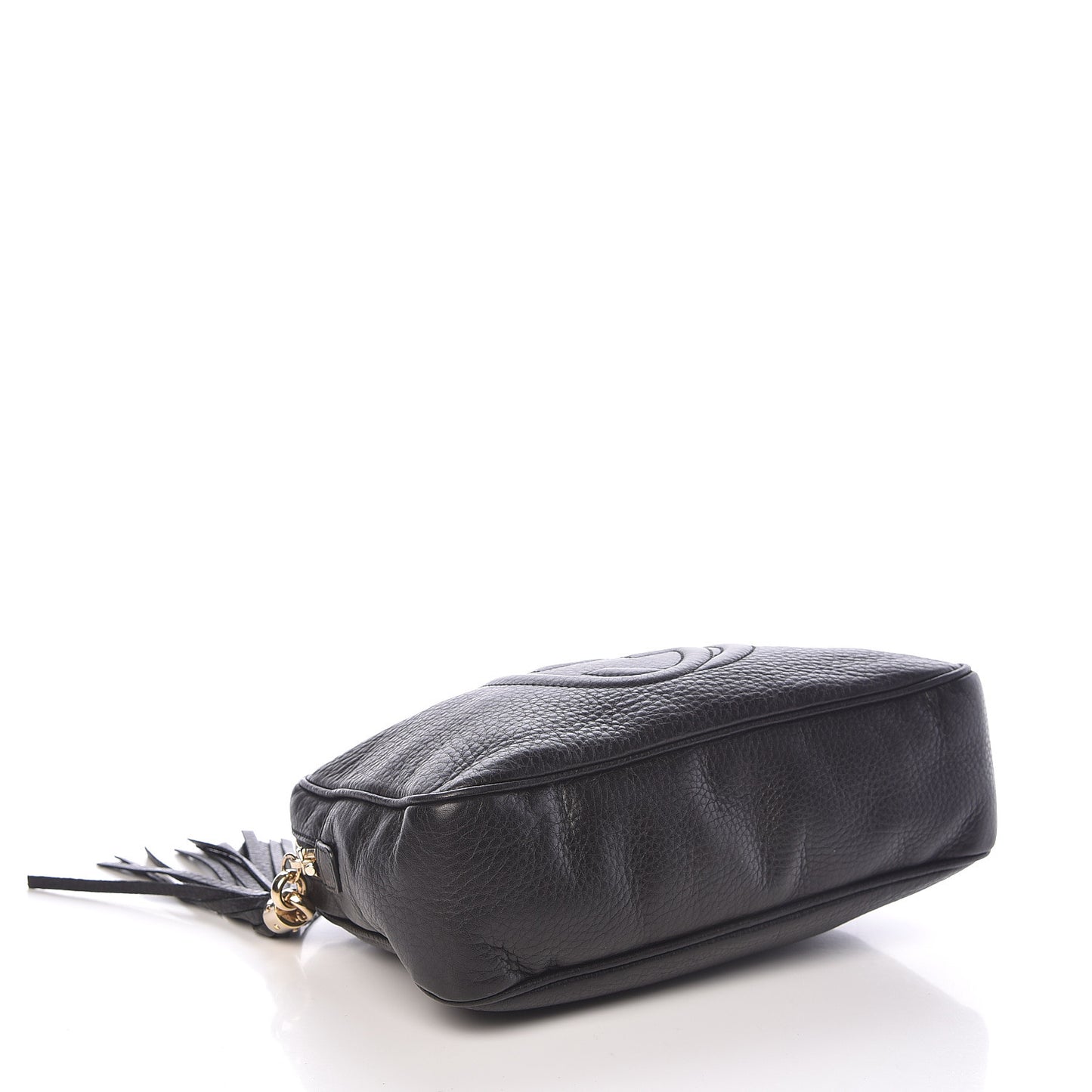 Pebbled Calfskin Small Soho Bowler Black