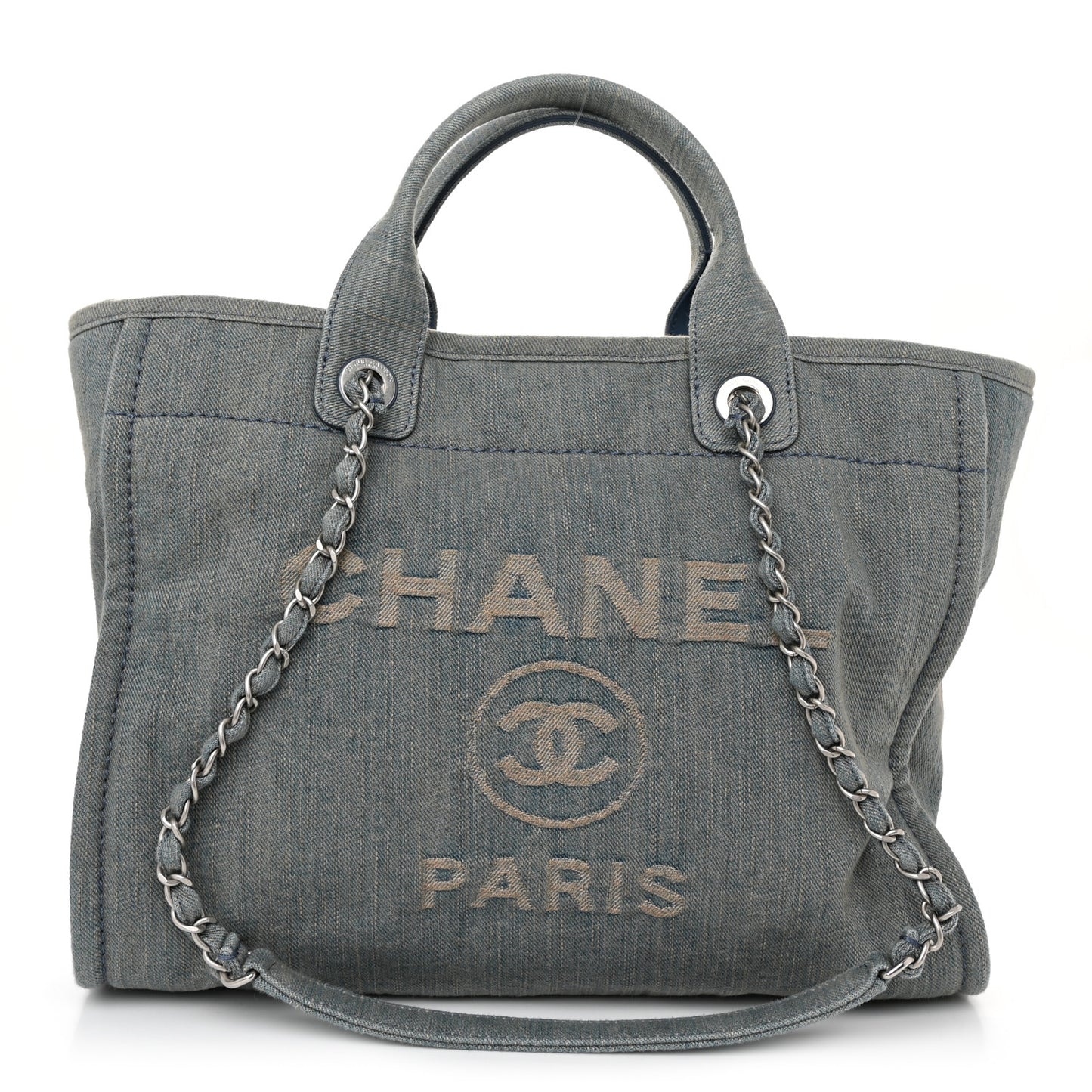 Denim Small Deauville Tote Light Blue