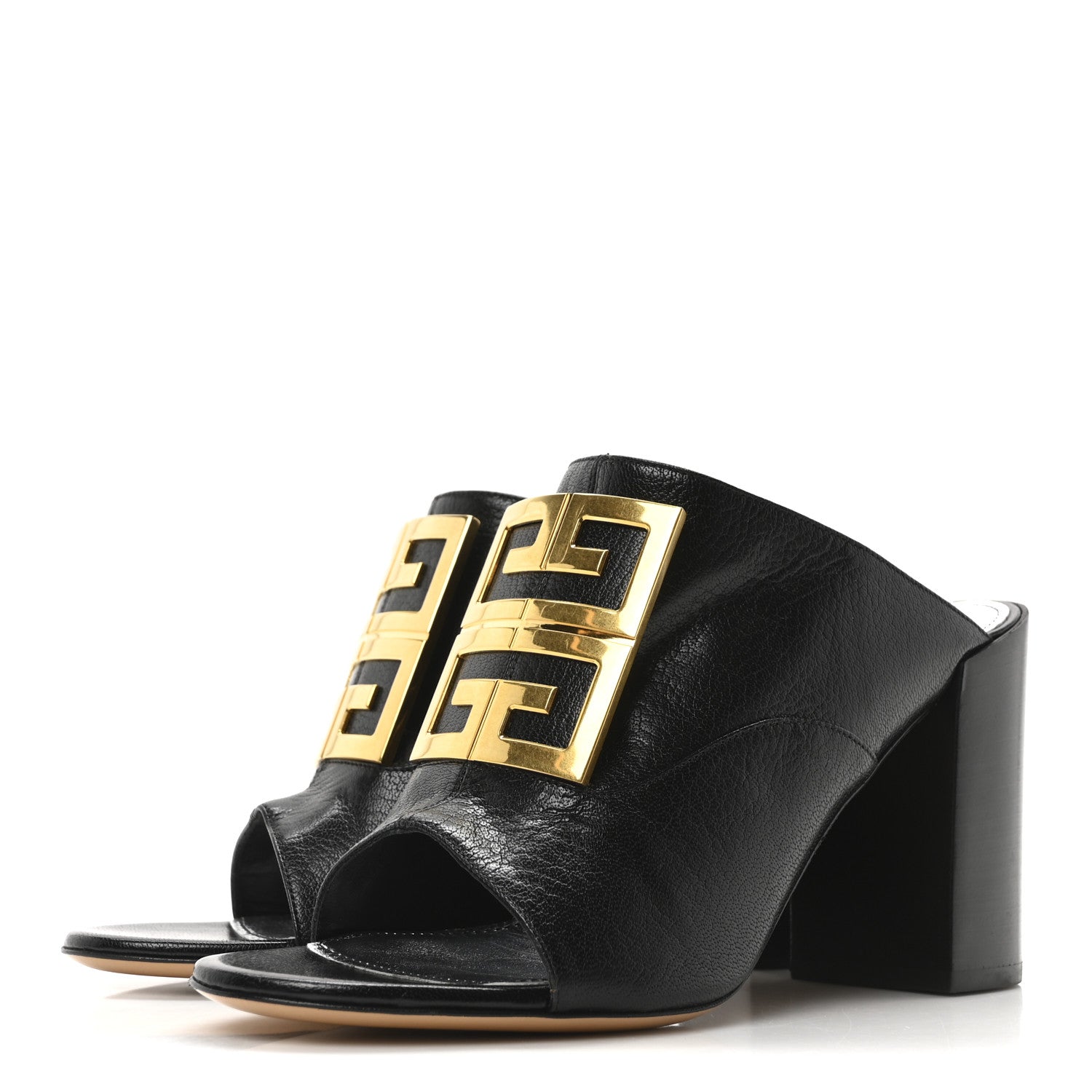 Givenchy Grained Goatskin 4G Logo Mules 40 Black 8 of 20