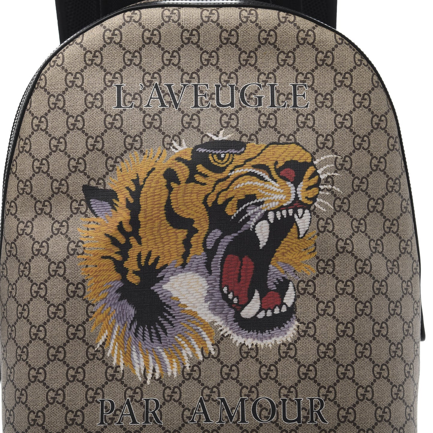 GG Supreme Monogram L'Aveugle Par Amour Print Dome Backpack