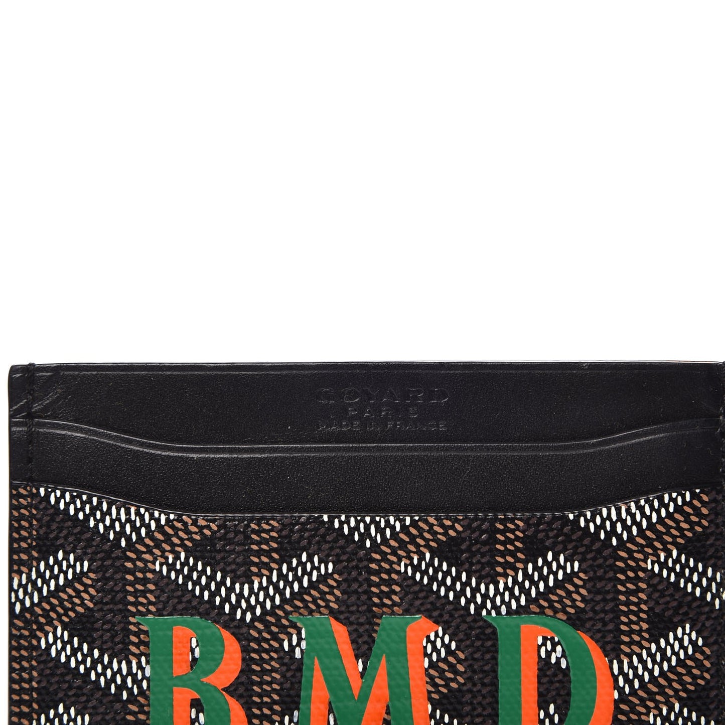 Goyardine Saint Sulpice Card Holder Black