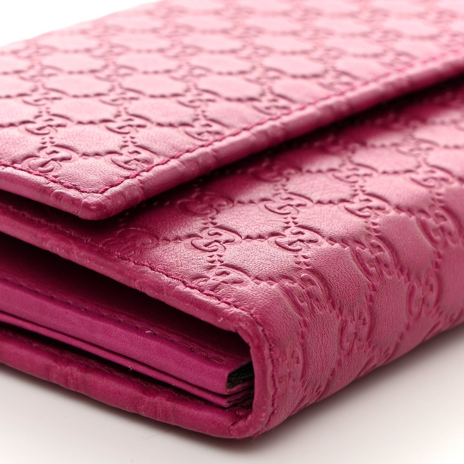 Gucci Soft Microguccissima Dice Chain Wallet Bright Bouganville 8 of 10