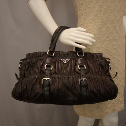 Prada Nappa Gaufre Tote Nero Black 2 of 7