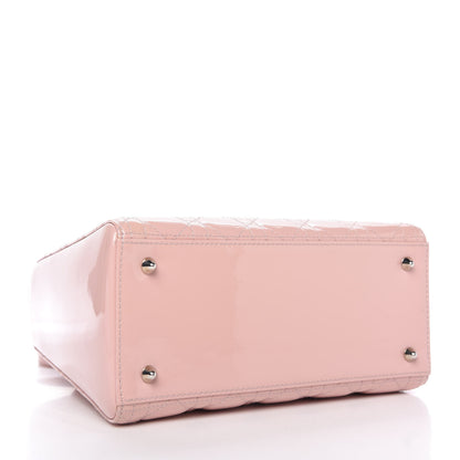 Christian Dior Patent Cannage Medium Lady Dior Rose Clair 4 of 10