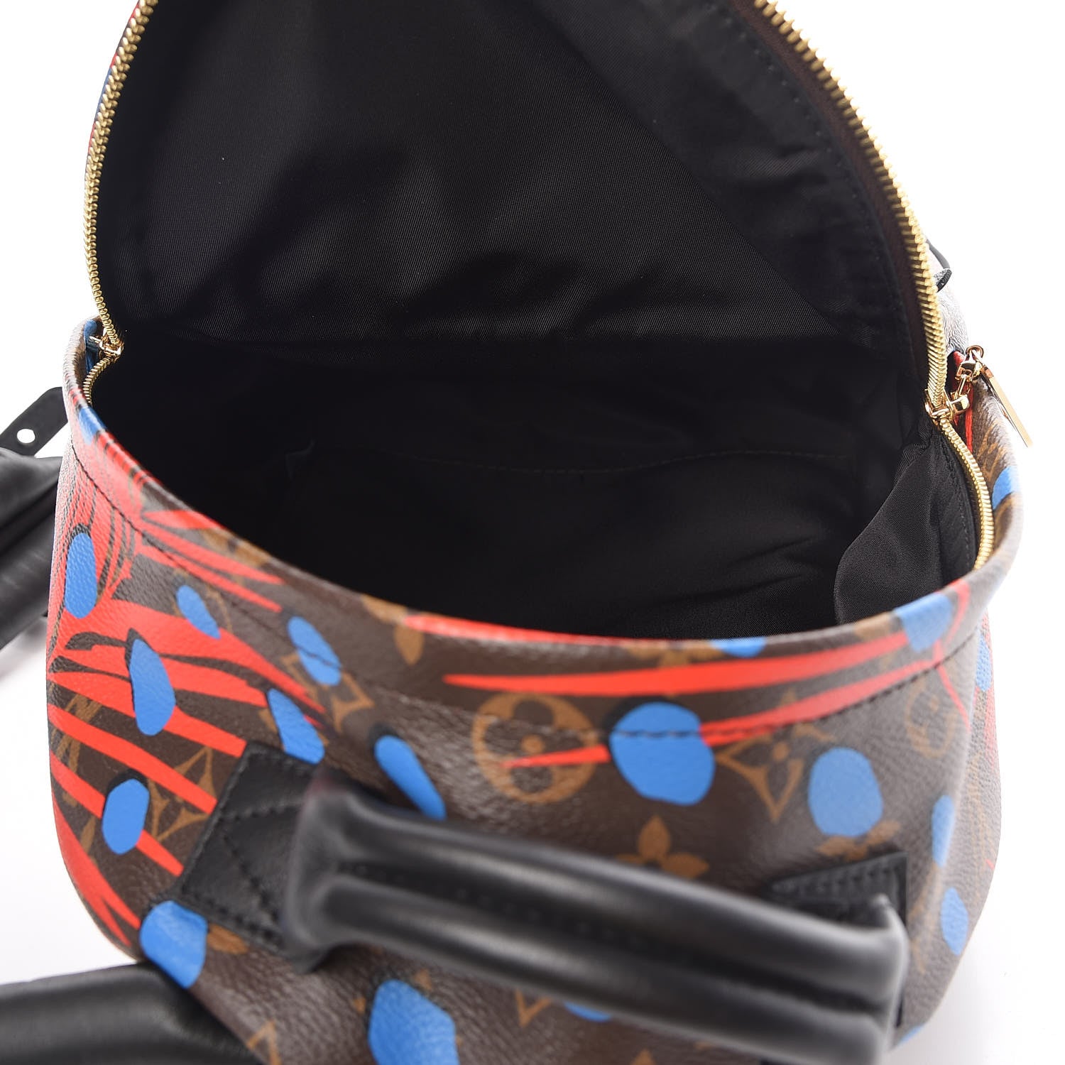 Louis Vuitton Monogram Jungle Dots Palm Springs Backpack PM Coquelicot Denim 5 of 8