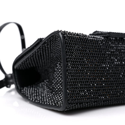 Balenciaga Strass Suede Hourglass Top Handle Bag XS Black Jet 8 of 12