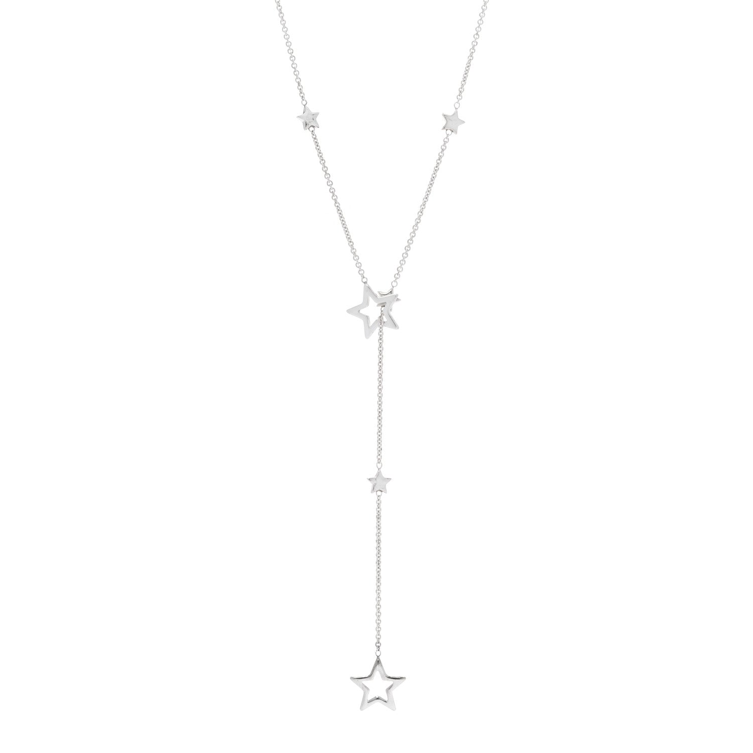 Tiffany Sterling Silver Star Lariat Necklace 1 of 6