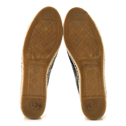 Chanel Lambskin CC Espadrilles 41 Black 6 of 11
