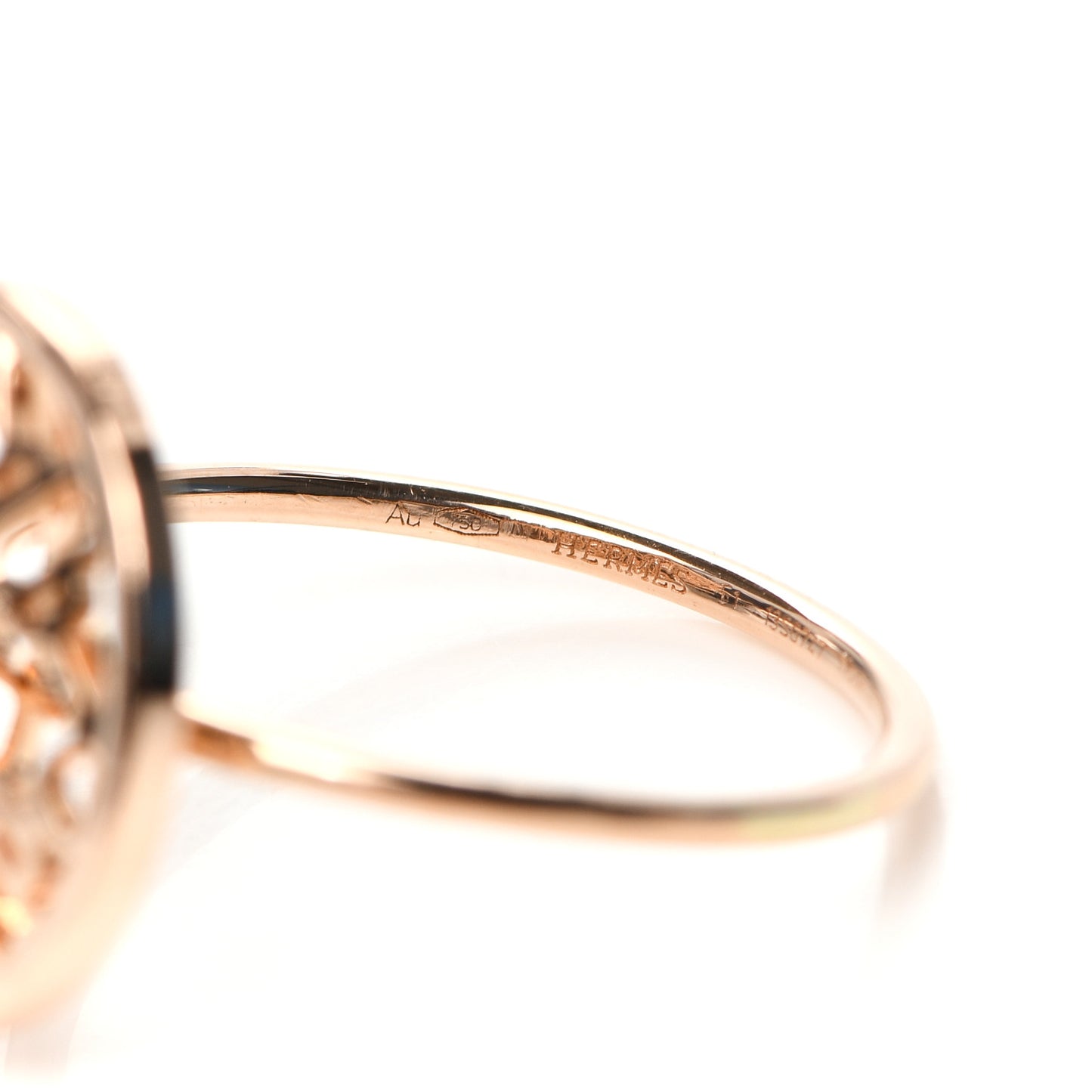 18K Rose Gold Chaine D'Ancre Passerelle Ring 51 5.75