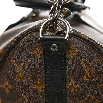 Louis Vuitton Monogram Macassar Keepall Bandouliere 45 10 of 14