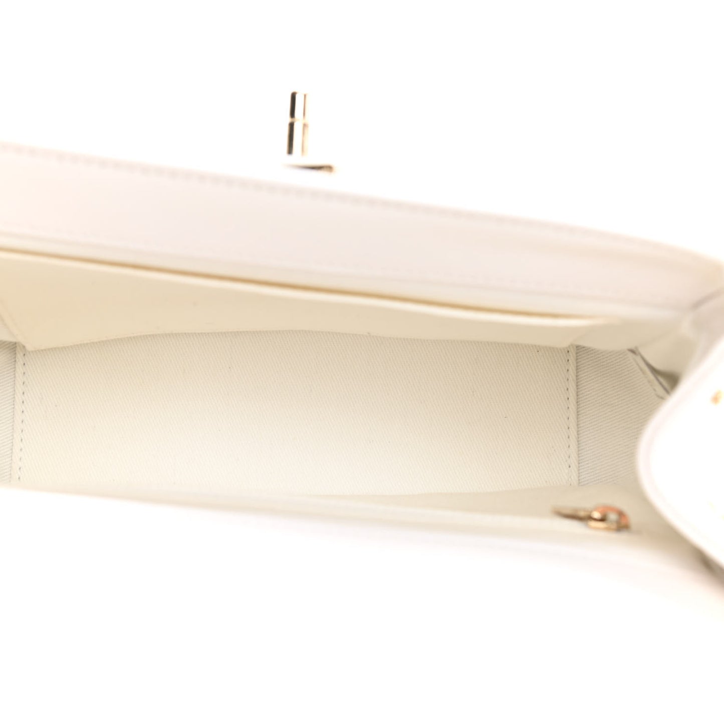 Caviar Quilted Small Business Affinity Flap White