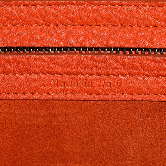 Bullhide Calfskin Medium Phantom Luggage Burnt Orange
