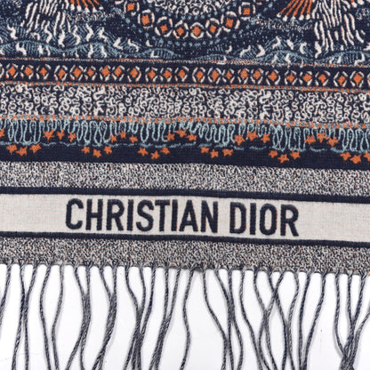 Christian Dior Wool Throw Cream Bleu 2 of 4