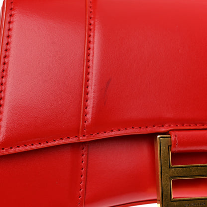 Balenciaga Shiny Box Calfskin Hourglass Top Handle Bag XS Bright Red 11 of 11